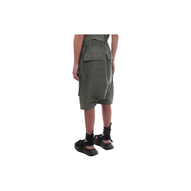 RICK OWENS Casual Shorts Men Green-6