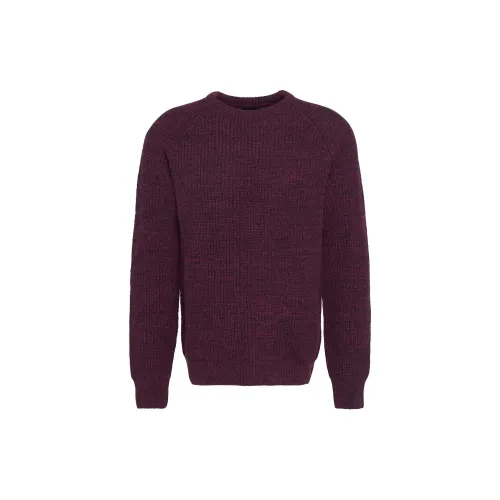 BARBOUR Sweaters Men Plum Red