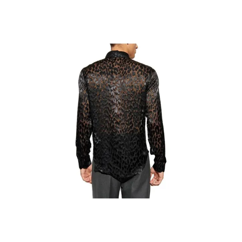 VERSACE Leopard Printed Button Up Shirt-2