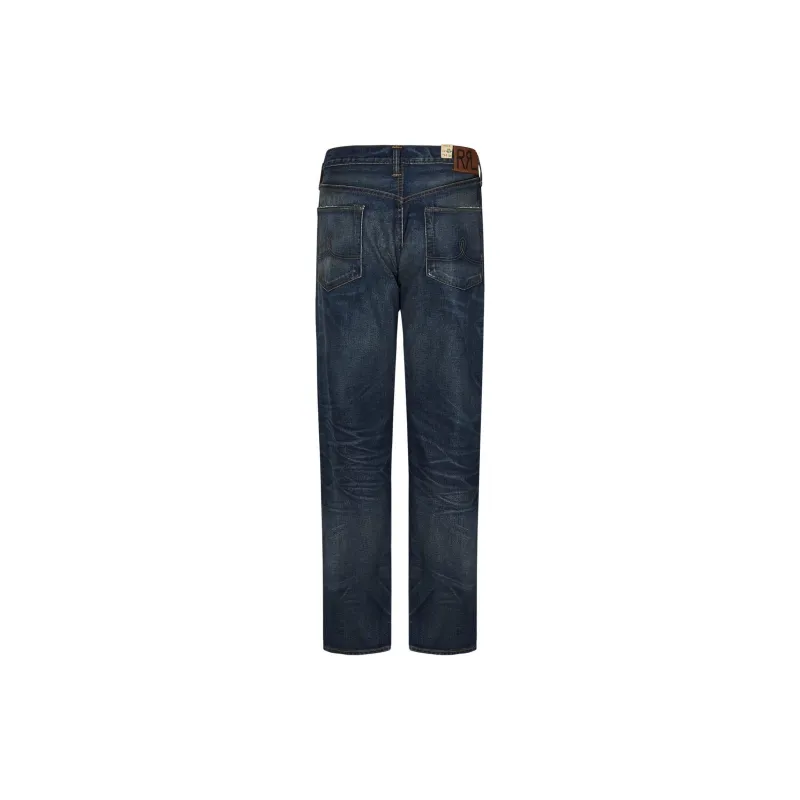 Ralph Lauren Rrl Five Pocket Distressed Jeans-1