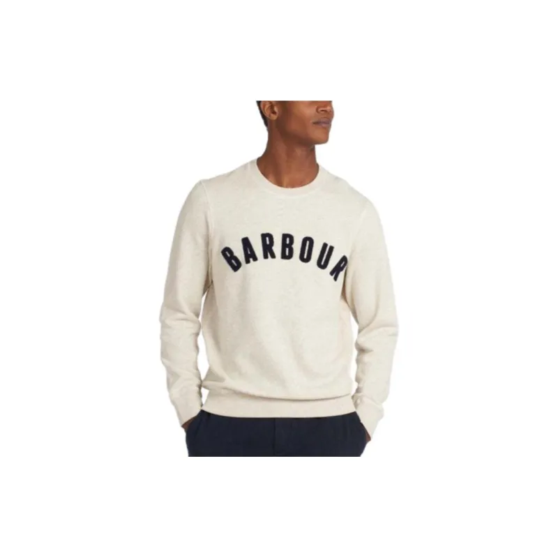 BARBOUR Flocked logo Long sleeve T shirt-1