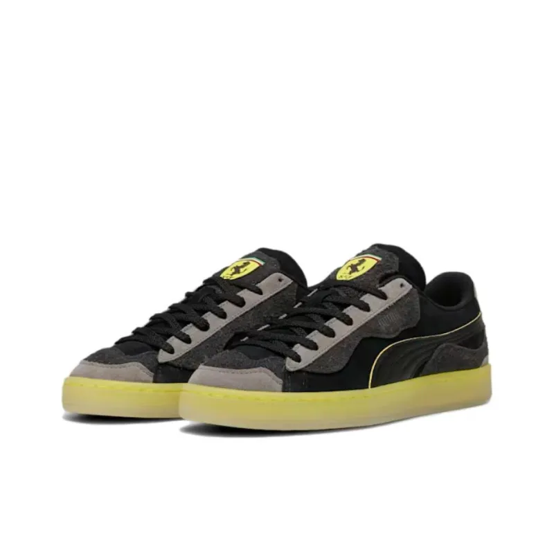 PUMA Suede Scuderia Ferrari Trippy Black Speed Yellow-2