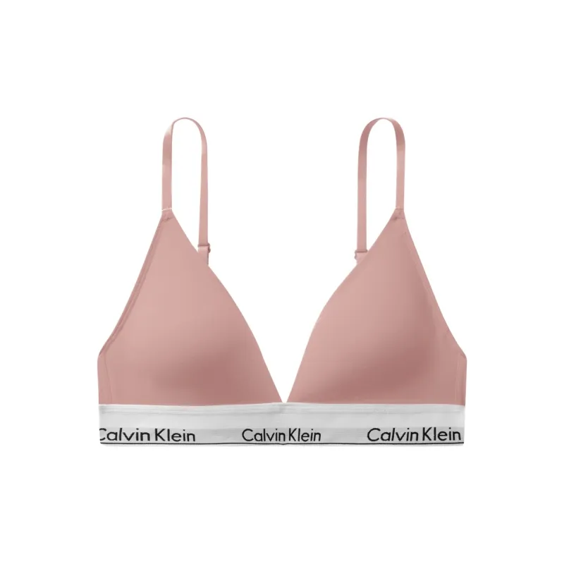 CALVIN KLEIN Modern Gravity Band Bra Women's Fairy Pink-0