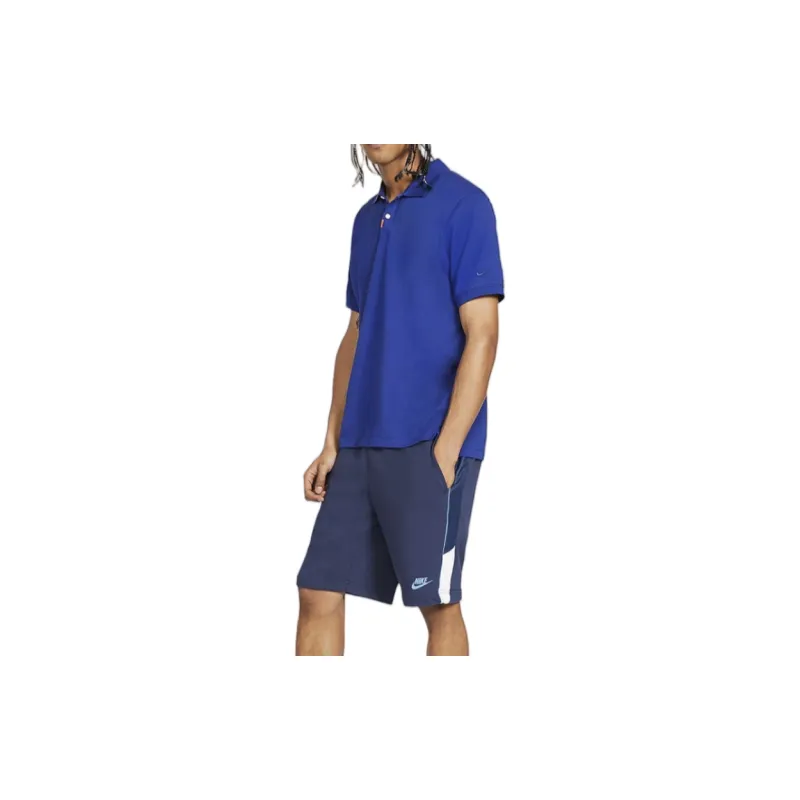 Nike Polo Shirts Men Blue-5