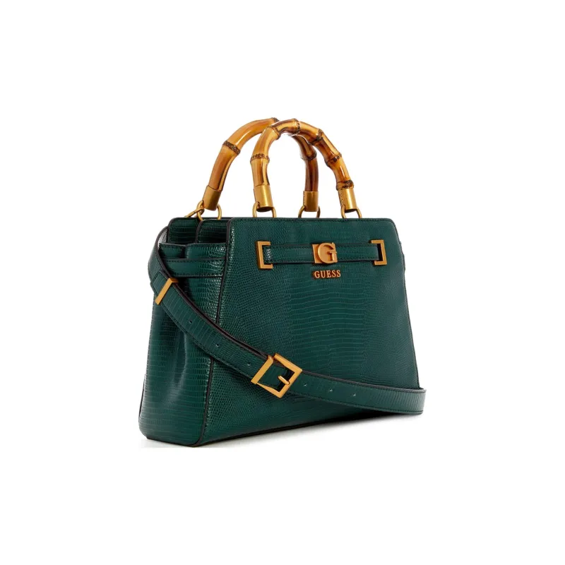 GUESS Artificial Leather Tote Bag Shopping Bag Shoulder Bag Crossbody Bag Handbag Women's Green-1