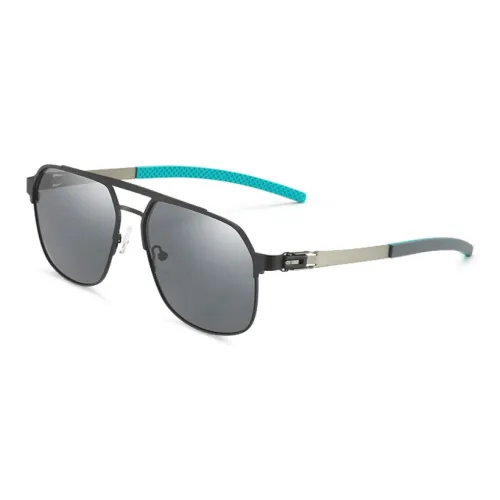Morakot Titanium Alloy Irregular Shape Sunglasses Men's