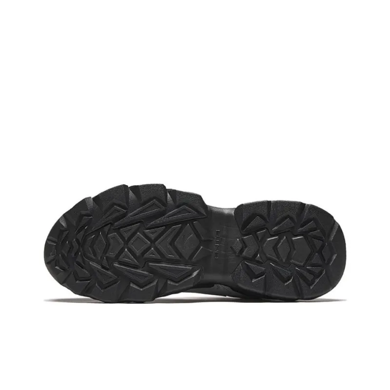 Anta Life Collection Wear Resistant Cushioning Lightweight Low Top Casual Shoes Men's Gray Black-3