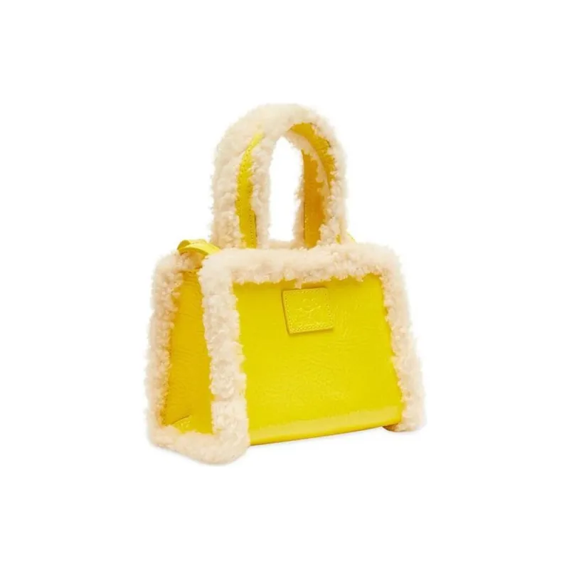 UGG Telfar Collaboration Genuine Leather Shoulder Bag Crossbody Bag Handbag Small Size Women's Yellow-1
