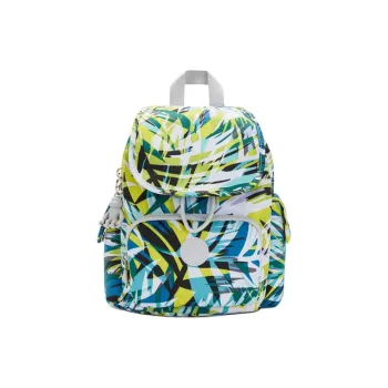 Kipling Polyester Backpack Mini Unisex Verdant Green & Blue & Multicolor