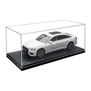 CHIYU Model Black Base Transparent Cover, Storage Display Case, Compatibility With Multiple Scales Model Accessories