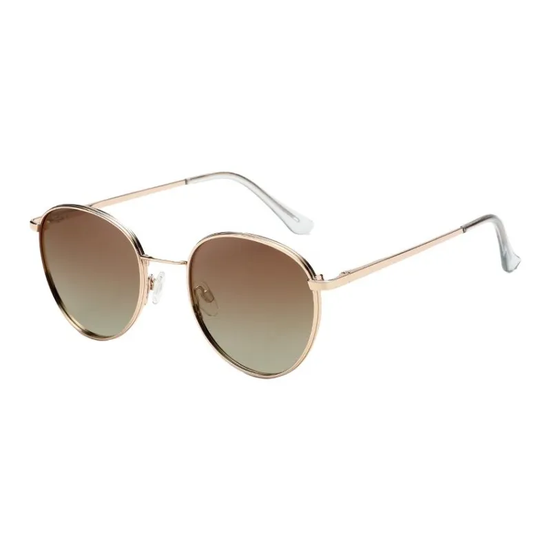 JEANSWEST Metal Irregular Shape Sunglasses Unisex Black Gunmetal Silver Gold Coffee-4