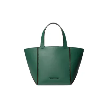 MICHAEL KORS Cow Leather Tote Bag Shopping Bag Handbag Small Size Women's Olive Green