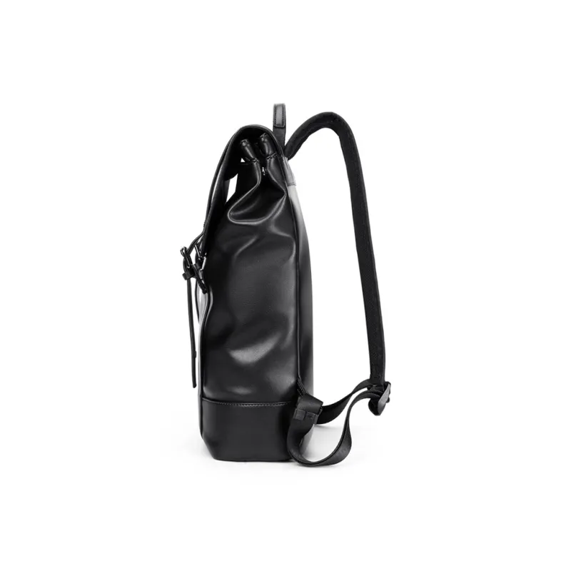 POLO Synthetic Leather 17.3 Laptop Bag Backpack Men's Backpack Extra Large Men's Black/Gray-3