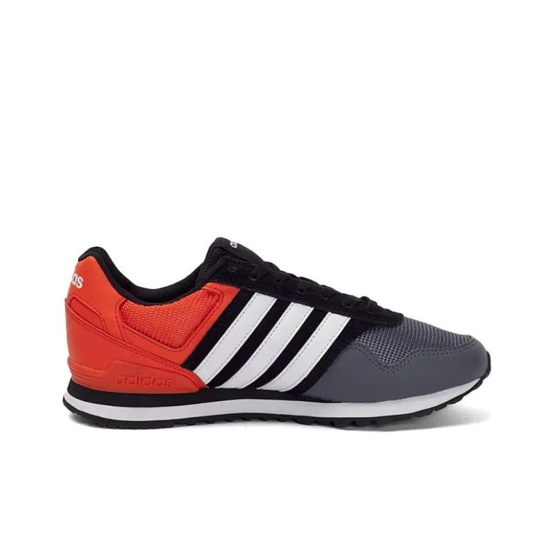 Adidas Neo 10K Anti-Slip Wear-Resistant Low-Top Casual Shoes Men's Black White-1