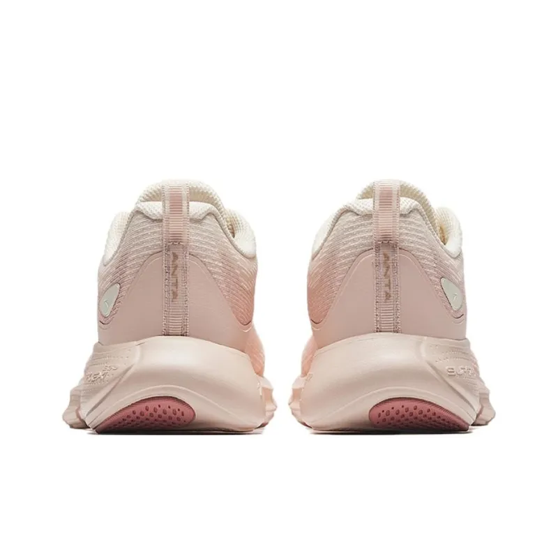 CHAOJIANTA Anti-Slip Wear-Resistant Low-Top Casual Running Shoes Women's White Pink-3