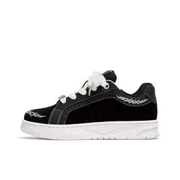 YJ Low Top Skateboard Shoes Men's Black