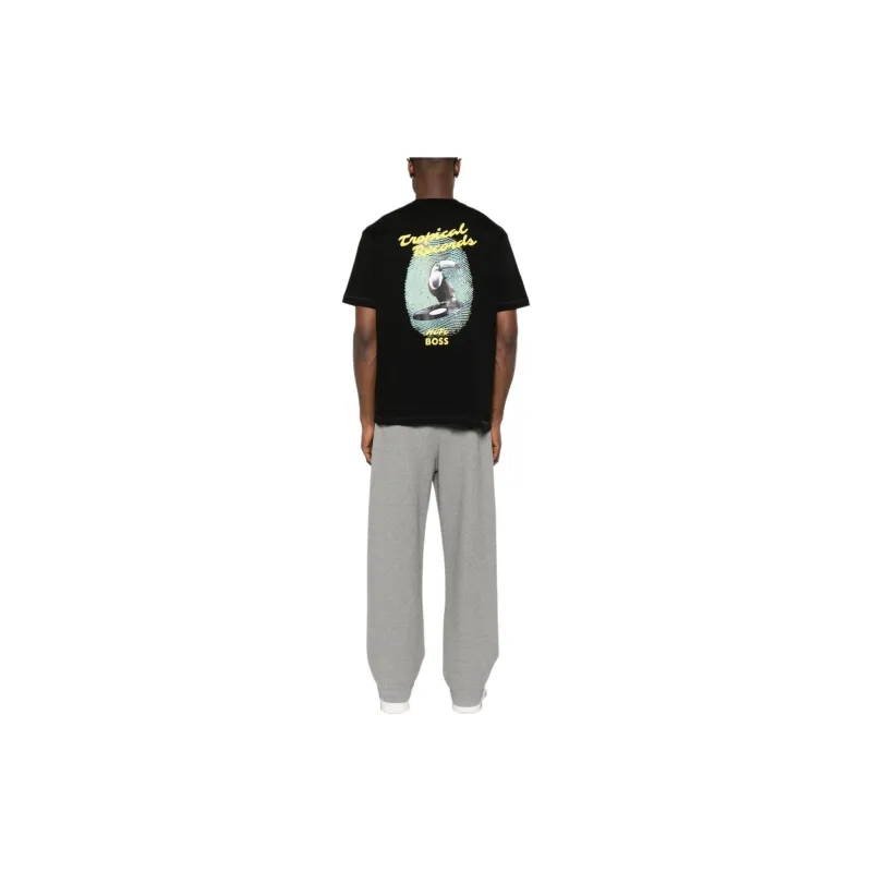 HUGO BOSS T Shirts Men Black-1
