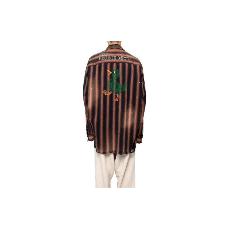 Maison Mihara Yasuhiro Vintage Striped Distressed Shirt-3