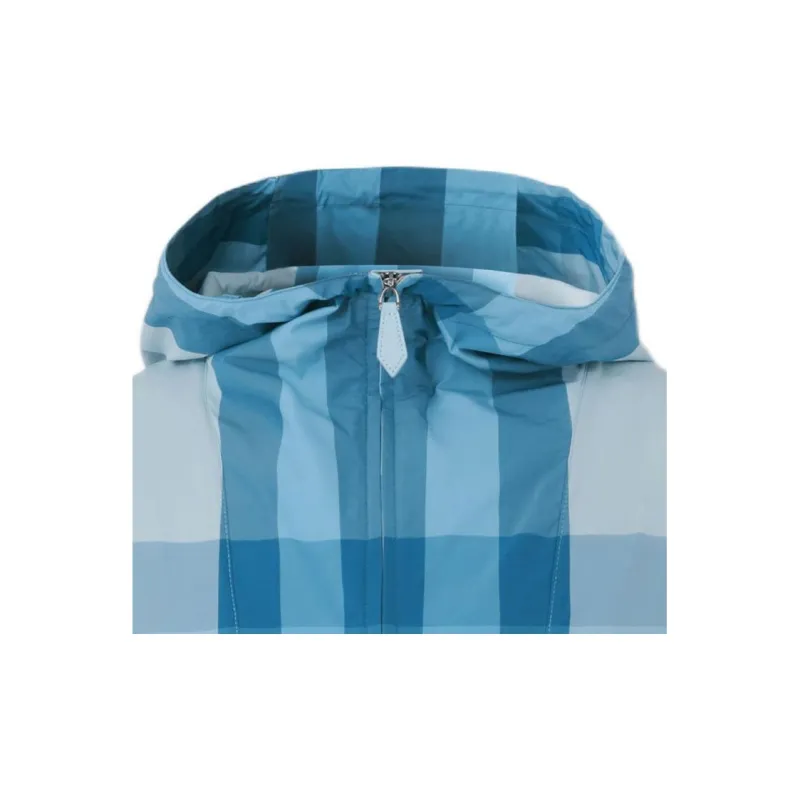 Burberry Check Packaway Half Zip Hooded Jacket-3