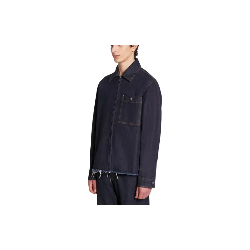 Lanvin Zipped Denim Shirt-4
