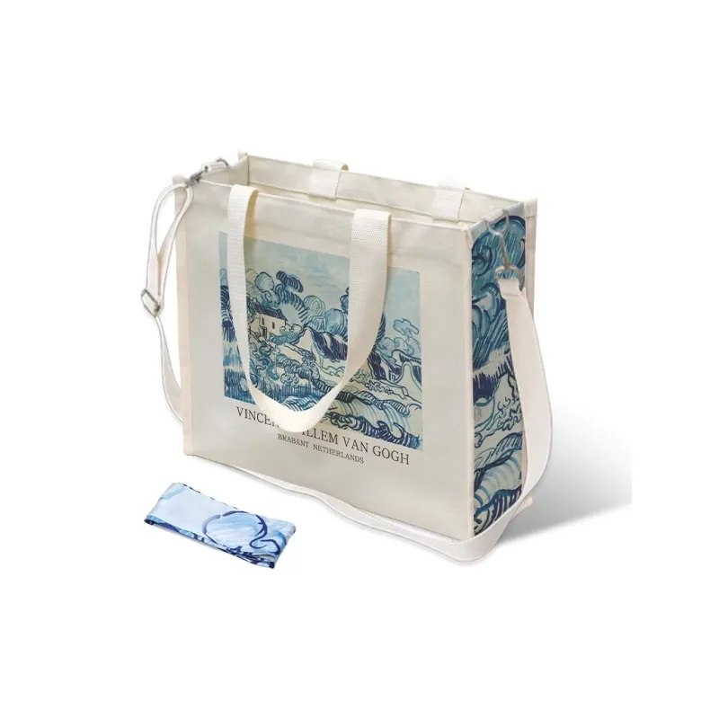 AOSONG Canvas Canvas Bag Shoulder Bags Large Size Unisex Multicolor-2