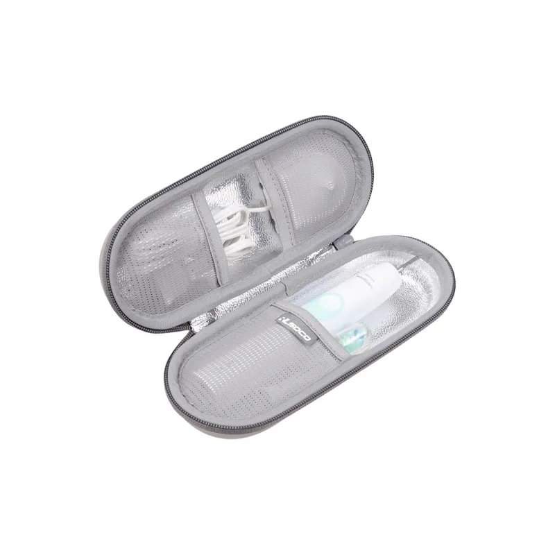 RLSOCO PU Toiletry Bag Regular Unisex Silver-1