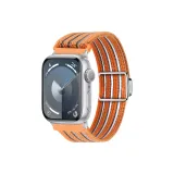 Lightweight Cut-Out[Upgraded Magnetic | Woven Slider]Orange-Silver-Tone Buckle