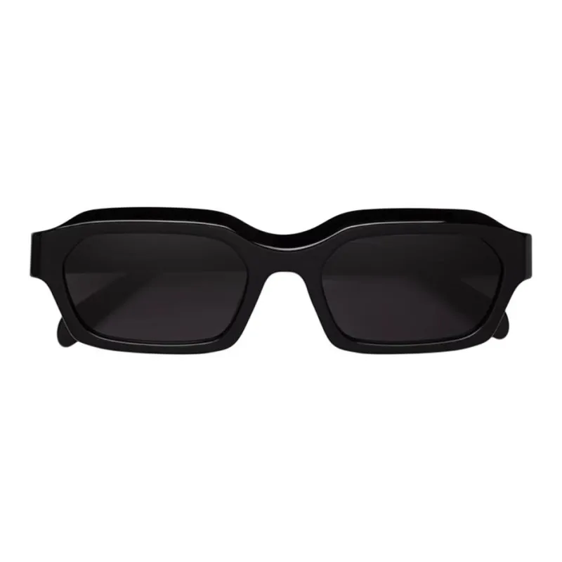 Retrosuperfuture Plate Frame Irregular Shape Sunglasses Unisex Black-1