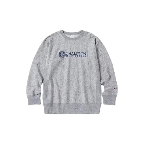 Champion Reverse Weave Sweatshirts Unisex Oxford Gray