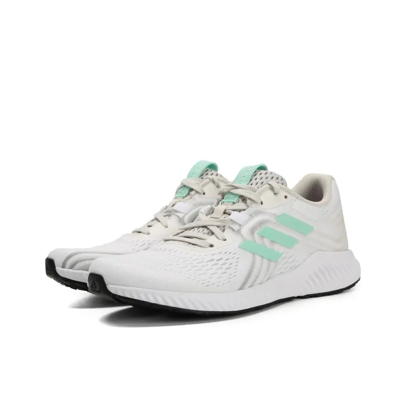 Adidas Aerobounce 2 Anti Slip Wear Resistant Low Top Casual Running Shoes Women's White-2