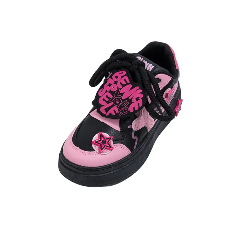 OYNN Young Baby Series Skateboard Shoes Women's Low Top Pink-3