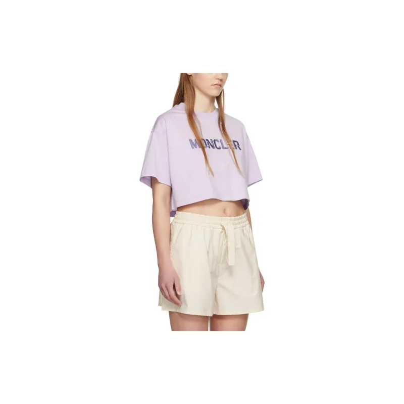 Moncler T Shirts Women's Purple-1