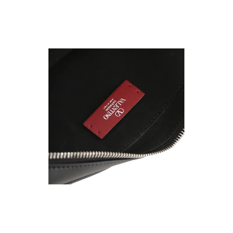 Valentino VLTN Logo Printed Zip Up Shoulder Bag-6