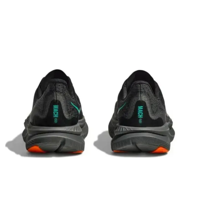 HOKA ONE ONE MACH 6 Anti Slip Wear Resistant Low Top Running Shoes Men's Black-6