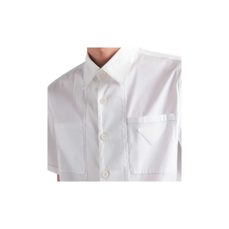 PRADA Triangle logo Short sleeve Shirt-2