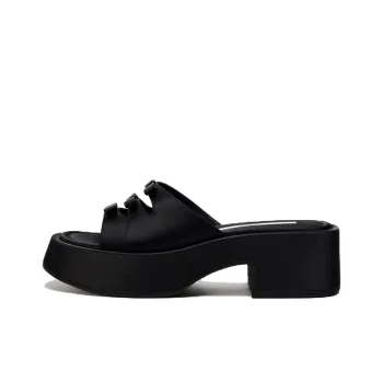 ZARA Slide Slippers Women's Black