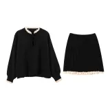 Black Set (Black Tops+Black Short Skirts)