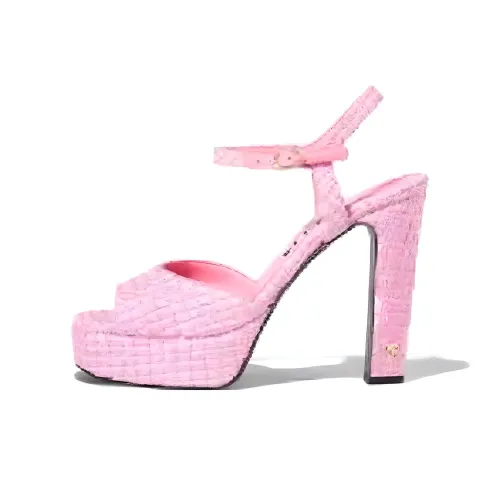 CHANEL 24P Strap Sandals Women's Pink