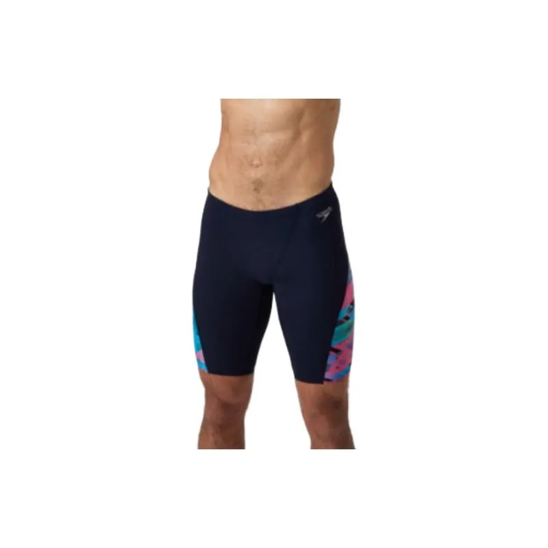 Speedo Men's Club Training Allover Digi V-Cut Sports Shorts Men Marine Blue-3