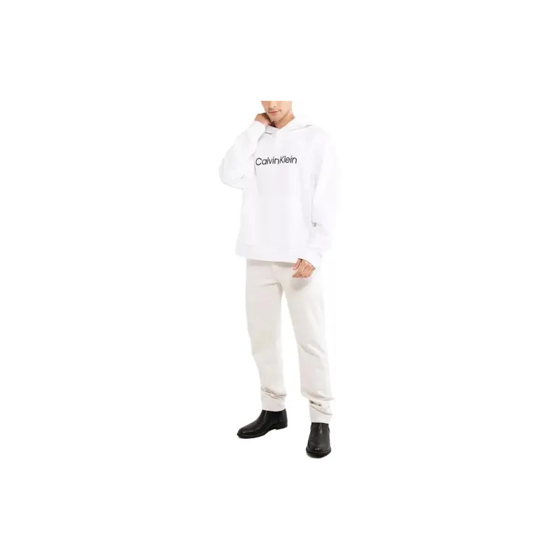 CALVIN KLEIN Simple Collection Sweatshirt Men's Moon White-2