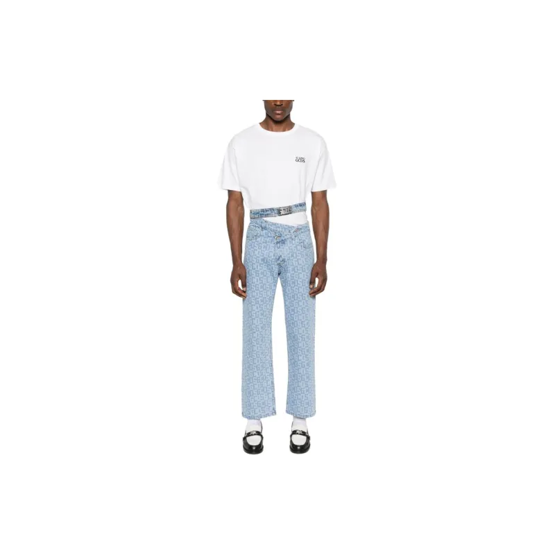 GCDS Logo print Jeans-1