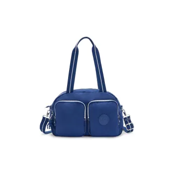 Kipling Nylon Portable Crossbody Bag, Shoulder Bag Medium Size Unisex Blue