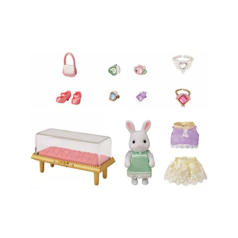 Sylvanian Families Fashion Jewelry Gemstone Set Dolls Plush Doll 4cm Height-1