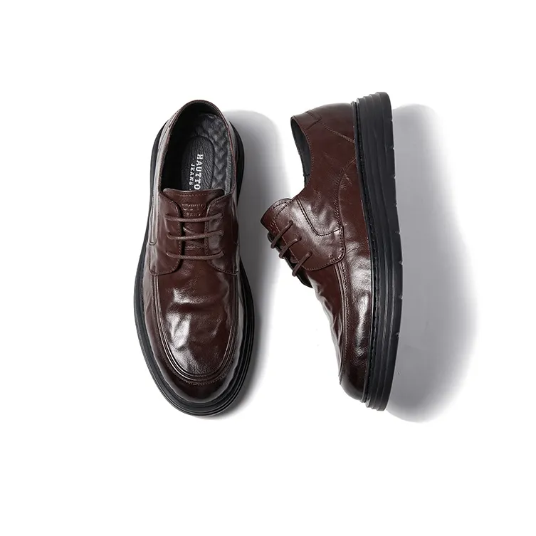 Hautton Jeans Dress Shoes Men's Black-11