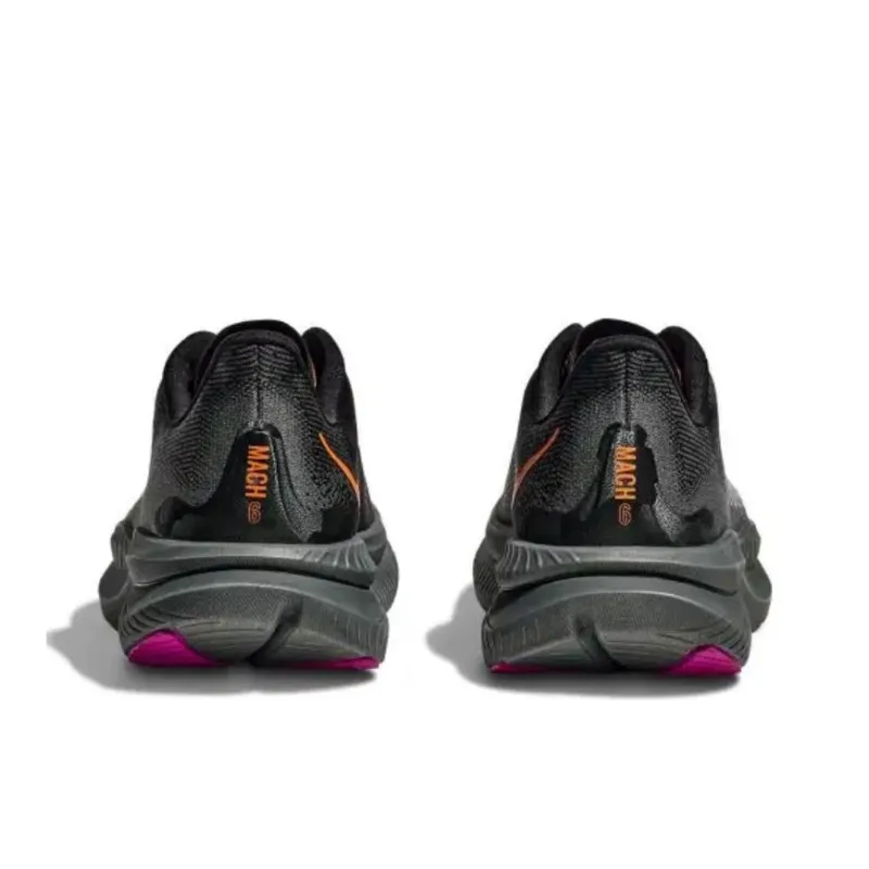 HOKA ONE ONE MACH 6 Anti-Slip Wear-Resistant Low-Top Running Shoes Women's Black-6