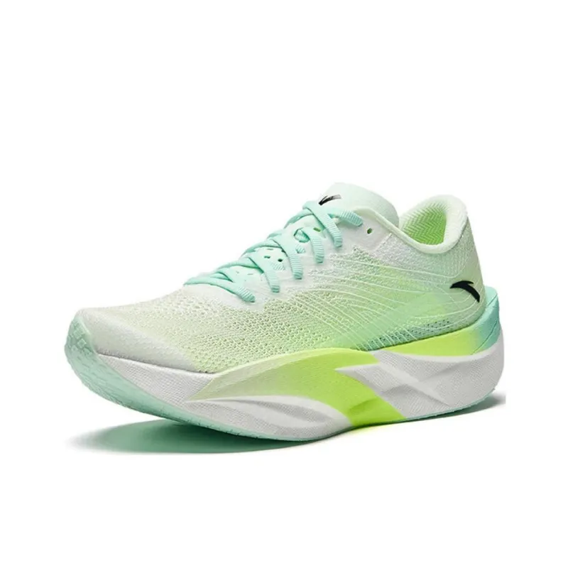 Anta C202 6.0 Anti-Slip Wear-Resistant Low-Top Carbon Plate Marathon Running Shoes Women's Green-1
