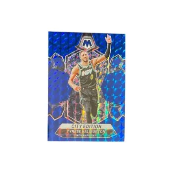 PANINI 2023 24 Mosaic Pacers T.J. Haliburton Blue Mosaic Rarities Star Card Access Pass Sports Cards 1 Pc
