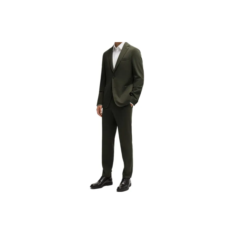 HUGO BOSS SS24 Business Suits Coats Men's Army Green-4