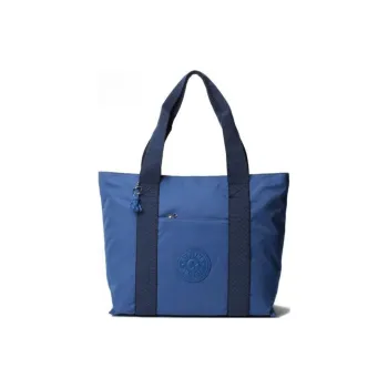Kipling Polyamide Tote Bag, Shopping Bag, Handbag Medium Size Unisex Blue