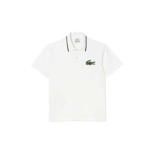 Lacoste X CLOT LACOSTE Collaboration Polo Shirts Unisex White